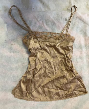 Gold Lace Trim Camisole