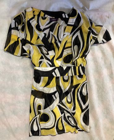 Blouse with Abstract Pattern