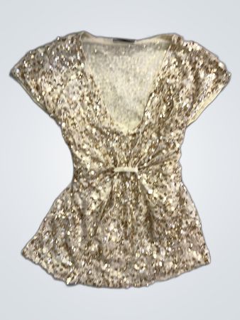 Gold Sequin Top