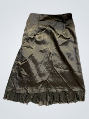 Black Satin Skirt