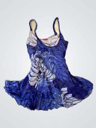 Blue Floral Swimsuit