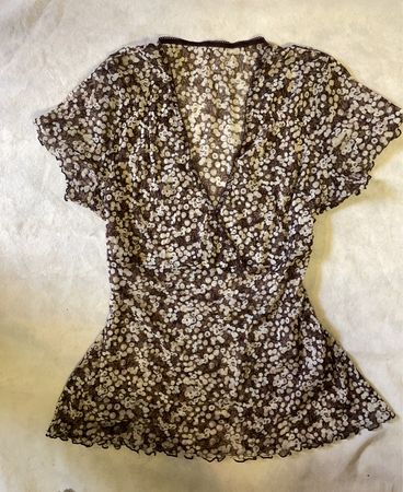 Blouse with Floral Pattern