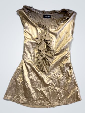 Taifun Beige Satin Blouse