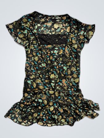 Blouse with Floral Pattern