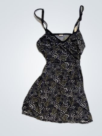 Black and White Patterned Dress