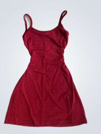Red Spaghetti Strap Dress