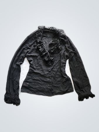 Black Lace Trimmed Jacket