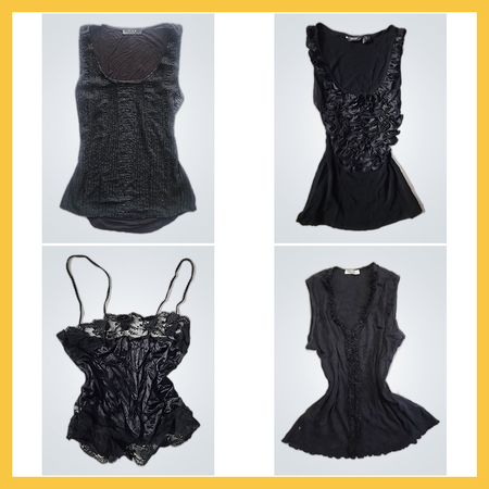 Y2K Noir Baddie Cami Tops (10pcs)