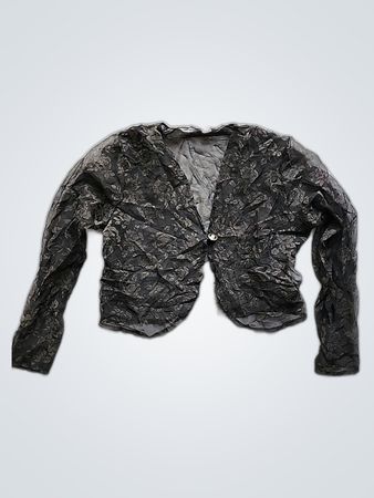 Black Floral Sheer Jacket