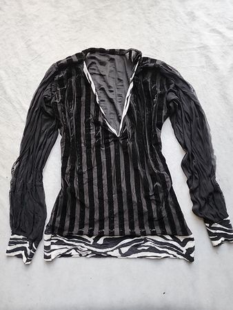 Black and White Striped Shirt