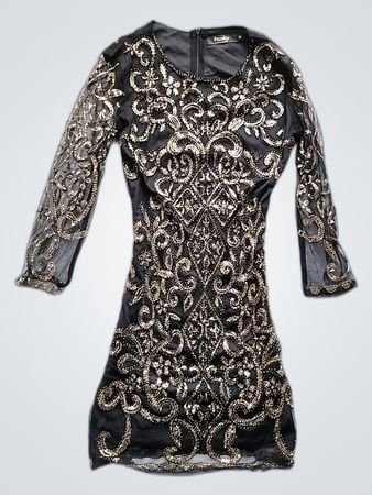 ReaLly Sequined Black Dress