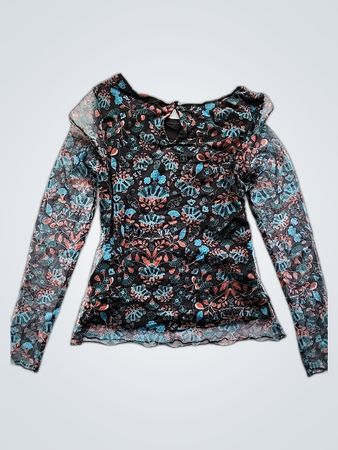 Blouse with Floral Pattern