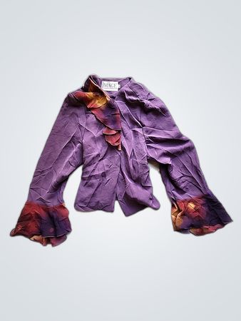 Purple Floral Blouse