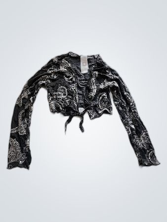 Black Paisley Top