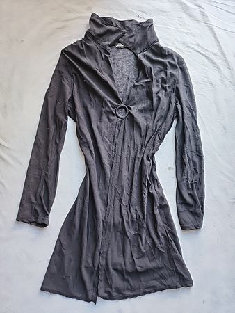 Gray Long-Sleeve Dress