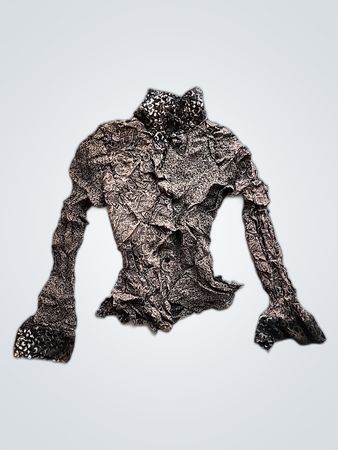 Blouse with Animal and Paisley Print