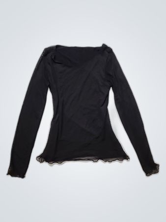 Black Long-Sleeve Top