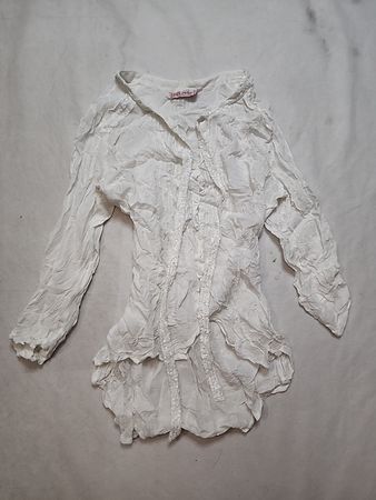 White Lace-Trimmed Garment