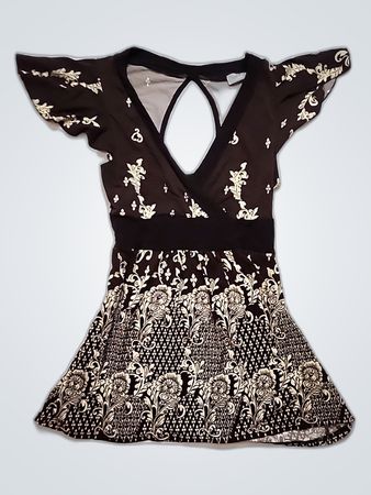 Kosio Brown Floral Top