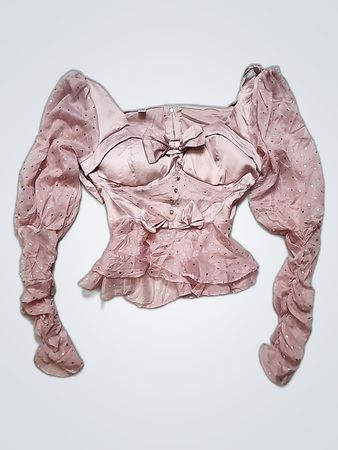 Pink Ruffled Bodysuit