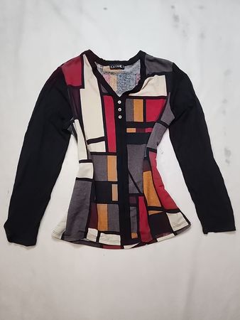 Kayane Patchwork Long-Sleeve Top