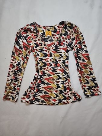 Blouse with Abstract Pattern