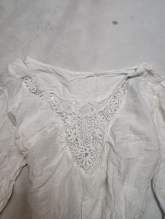White Lace Trim Top