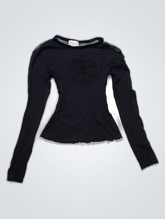 Black Long-Sleeve Top