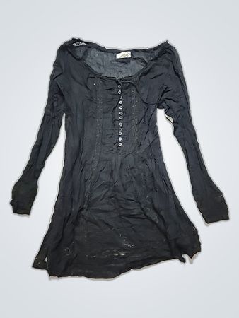 Black Long-Sleeve Top