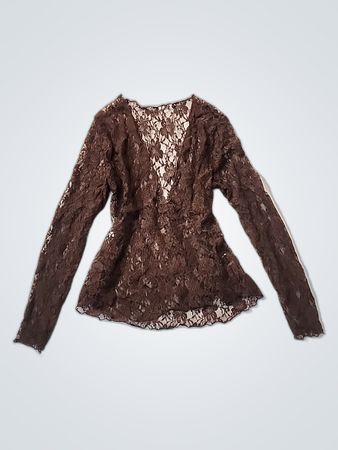 Brown Lace Top