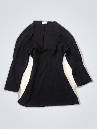 Black Long-Sleeve Top