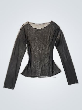 Black Long-Sleeve Top