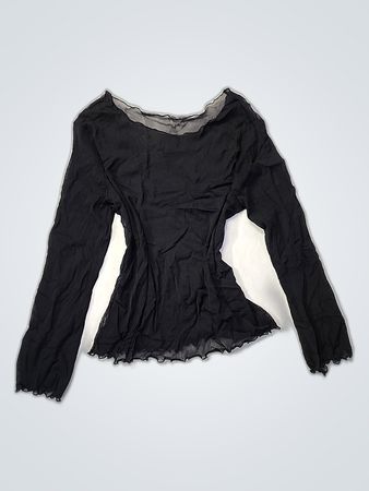 Black Sheer Top