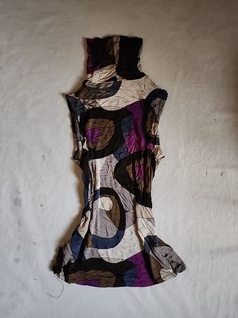 Crumpled Multicolored Fabric