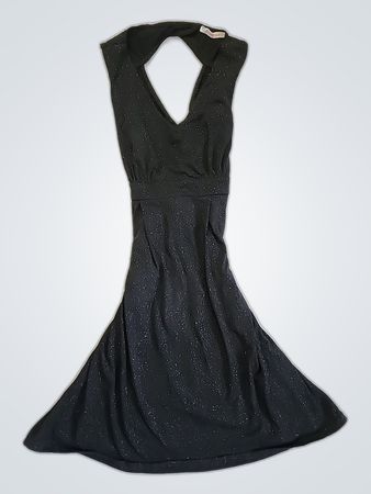 Black Sparkly Halter Top