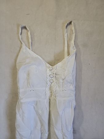 White Lace Trim Chemise or Nightgown