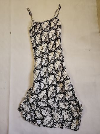 Black and White Floral Dress