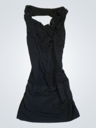 Black Long-Sleeve Sparkly Top