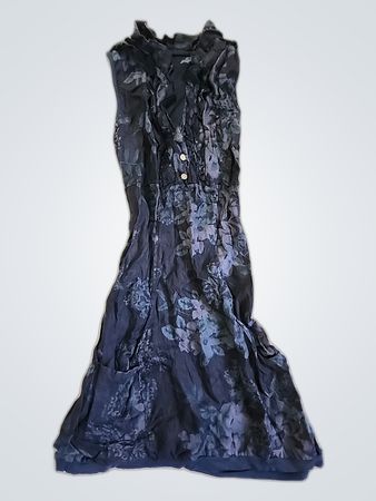 Blue Floral Scarf