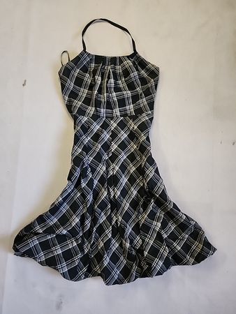 Black and White Plaid Face Mask