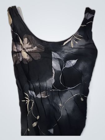 Black Floral Top