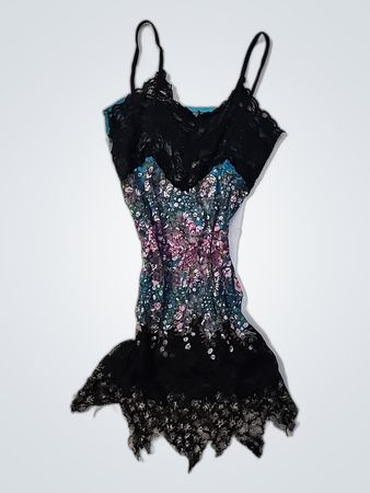 Lace and Floral Pattern Bodysuit