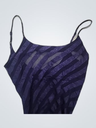 Blue Striped Bra