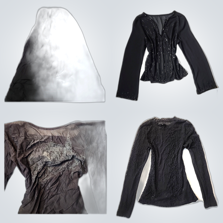 Blusa trasparente