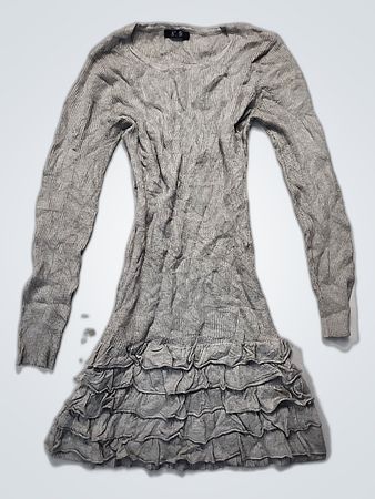 Gray Long-Sleeve Top