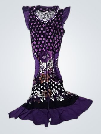 Gen brand purple polka dot dress