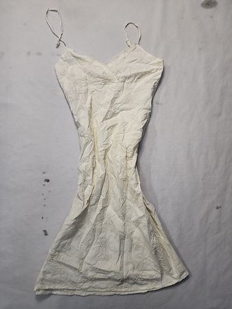 White Lace Trim Chemise