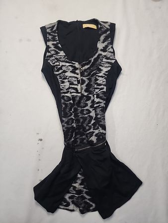 BIBA Animal Print Zipper Jacket
