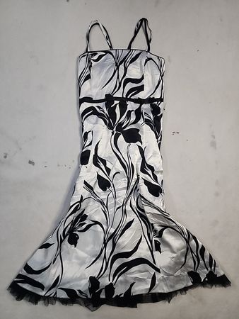 Black and White Floral Tote Bag