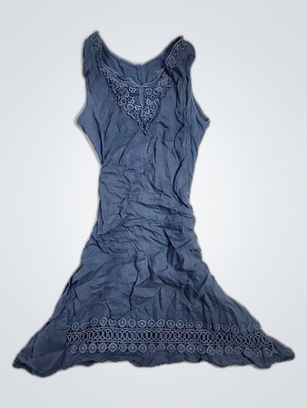 Blue Lace Trimmed Underwear